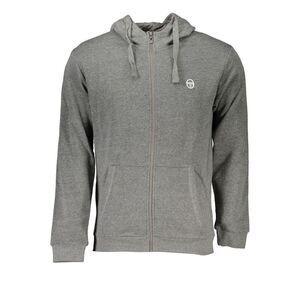 Sergio Tacchini Grigio Cotton Men's Hooded Men's Sweatshirt